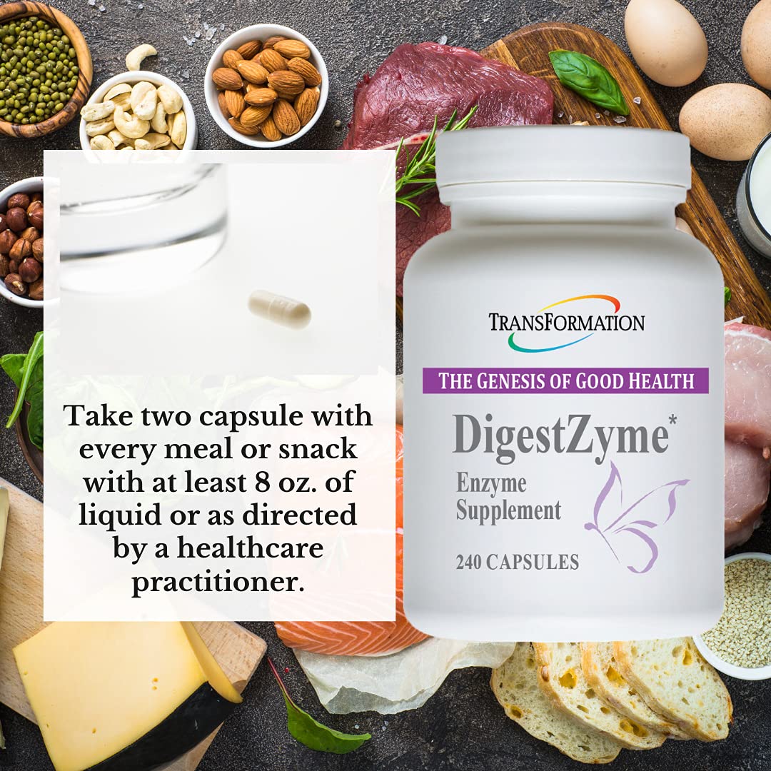 Etiqueta clara de DigestZyme facilita identificar el producto y uso.