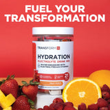 TransformHQ bebida lista en vaso con sabor Fruta Punch