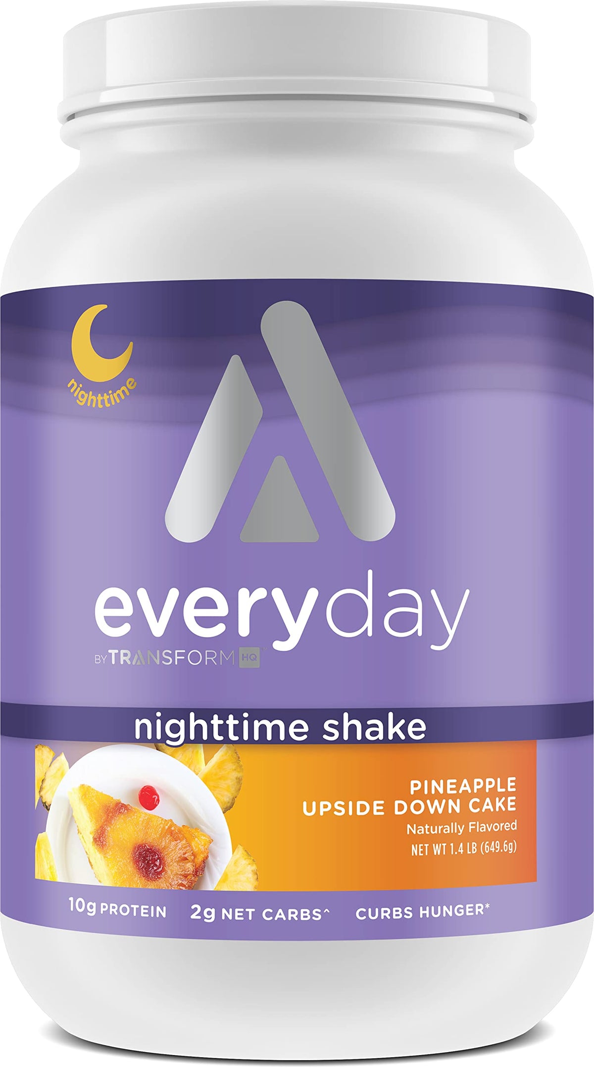 TransformHQ Nighttime Shake, pastel de piña invertido, ideal como postre ligero nocturno
