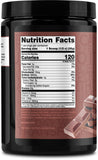 TransformHQ proteina aislada de suero chocolate, vaso con leche para desayuno rapido