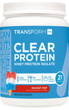 TransformHQ Proteína aislada de suero Rocket Pop, bebida refrescante para entrenamientos.