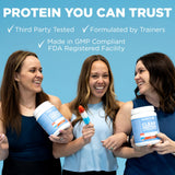 TransformHQ Proteína aislada de suero Rocket Pop, mezcla rápida en shaker para beber refrescante.
