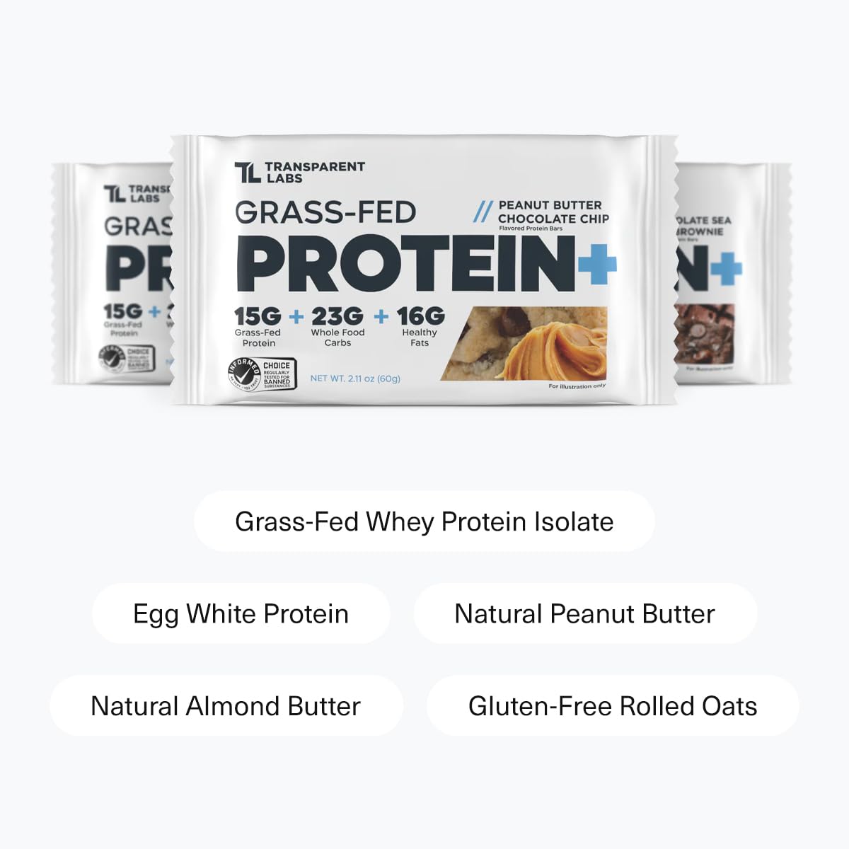 Barras proteina Transparent Labs chispas de chocolate sin lactosa, deleite sin culpa