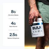Beta-alanina para resistencia en Transparent Labs Bulk Pre-entrenamiento