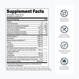 Etiqueta clara de Transparent Labs Bulk Pre-Entrenamiento para elegir ingredientes