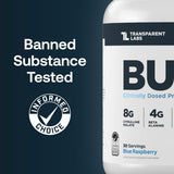 Etiqueta de ingredientes clave de Transparent Labs Bulk Pre-entrenamiento