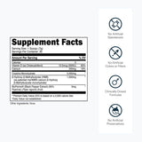 Envase transparente de Transparent Labs Creatine HMB facilita ver contenido y calidad.