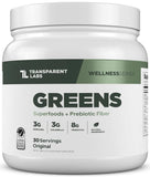Transparent Labs Prebiotic Greens en pote listo para mezclar