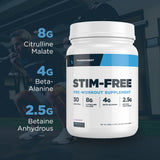 Transparent Labs Preentrenamiento sin estimulantes, caja y frasco listos para transporte