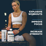 Transparent Labs Preentrenamiento sin estimulantes, etiqueta de ingredientes visibles