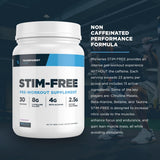 Transparent Labs Preentrenamiento sin estimulantes, sabor frambuesa azul para entrenamientos sin cafeína