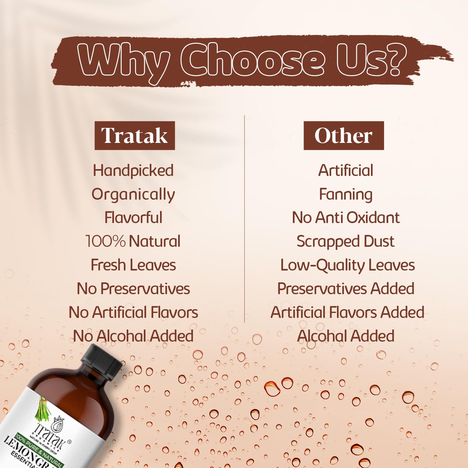TRATAK ORGANICS Aromaterapia en casa con aroma cítrico revitalizante.