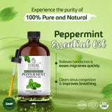 TRATAK ORGANICS Menta Piperita, gotero para control preciso de dosis.