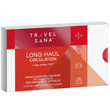 TRAVELSANA Pycnogenol 100 mg: botella de cápsulas para la circulación durante viajes.