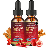 Trawecual gotas liposomales cayena, botella de 120 ml para dosificación diaria.