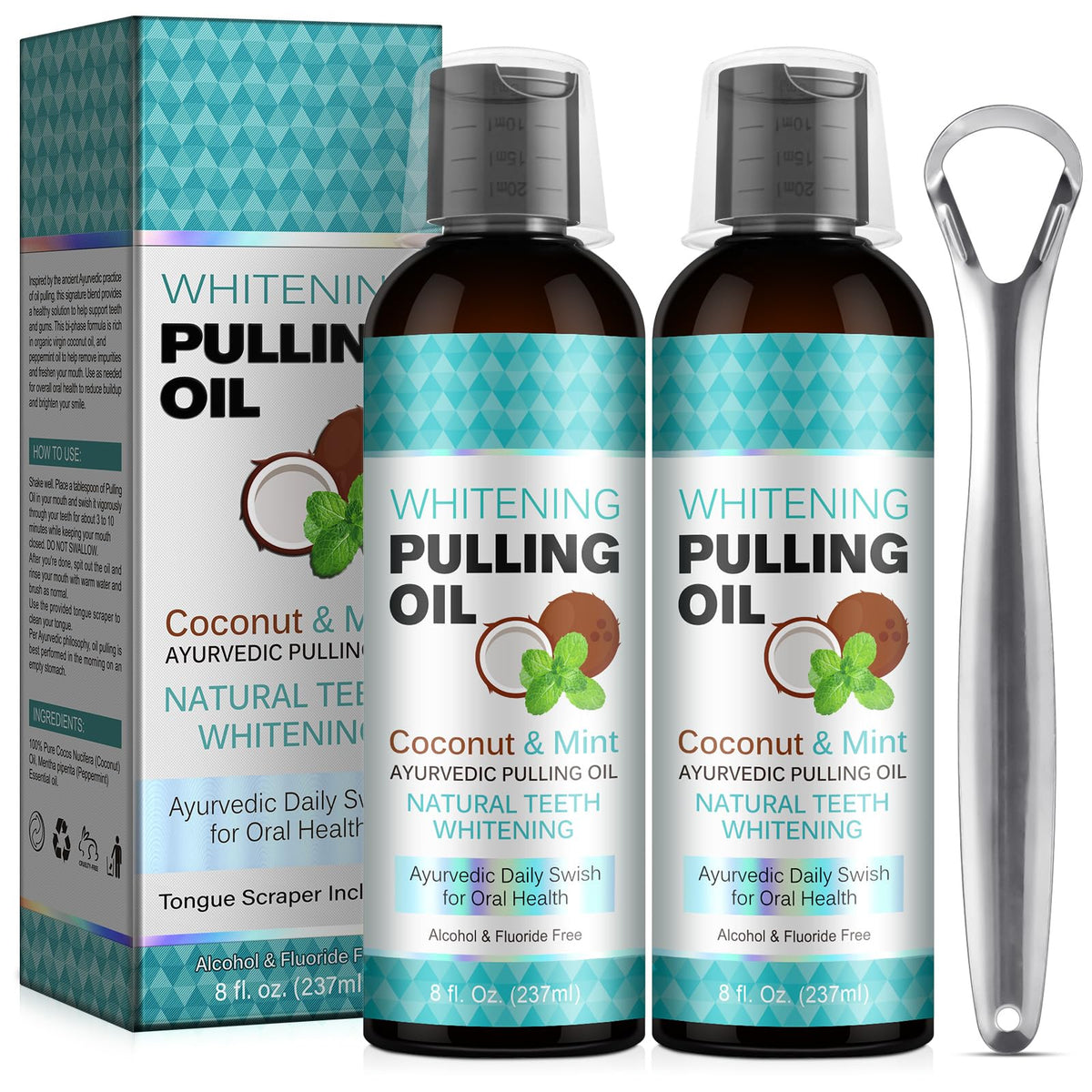 TRCSNCGP kit de enjuague con aceite de coco para frescura rápida.