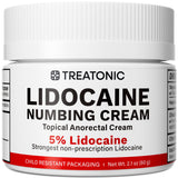 Tratonic crema lidocaína cinco por ciento, envase seguro con tapa infantil.
