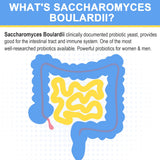 Trehealtt Saccharomyces boulardii: cápsulas fáciles de incorporar para la salud intestinal.