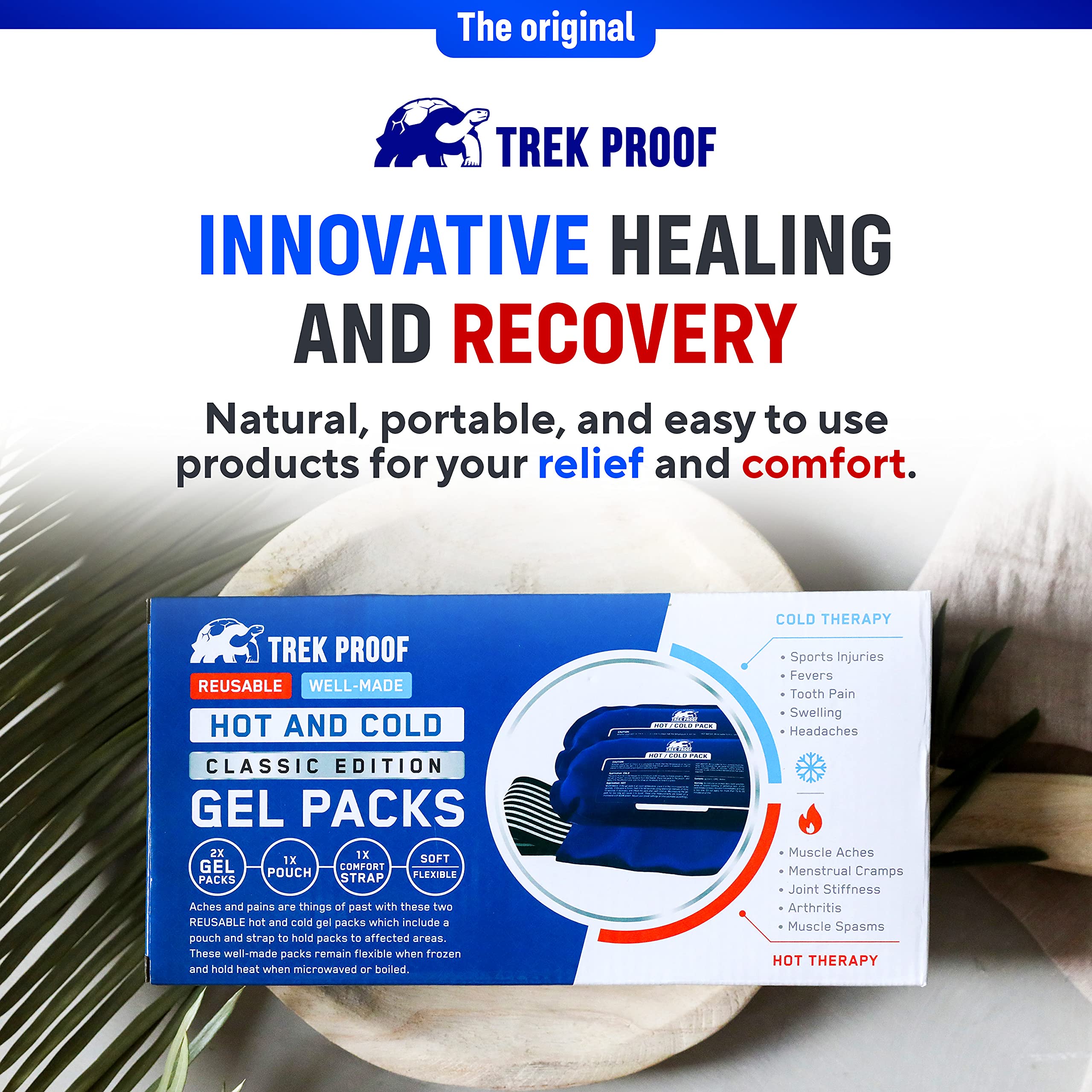 TrekProof: aplicación de frío para rodilla, tratamiento dirigido.
