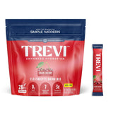 Trevi electrolitos sin azúcar, empaque práctico para hidratación diaria.