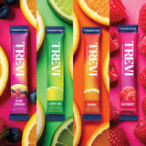 TREVI electrolitos sin azúcar, sabor limonada de bayas, refrescante para energía diaria.