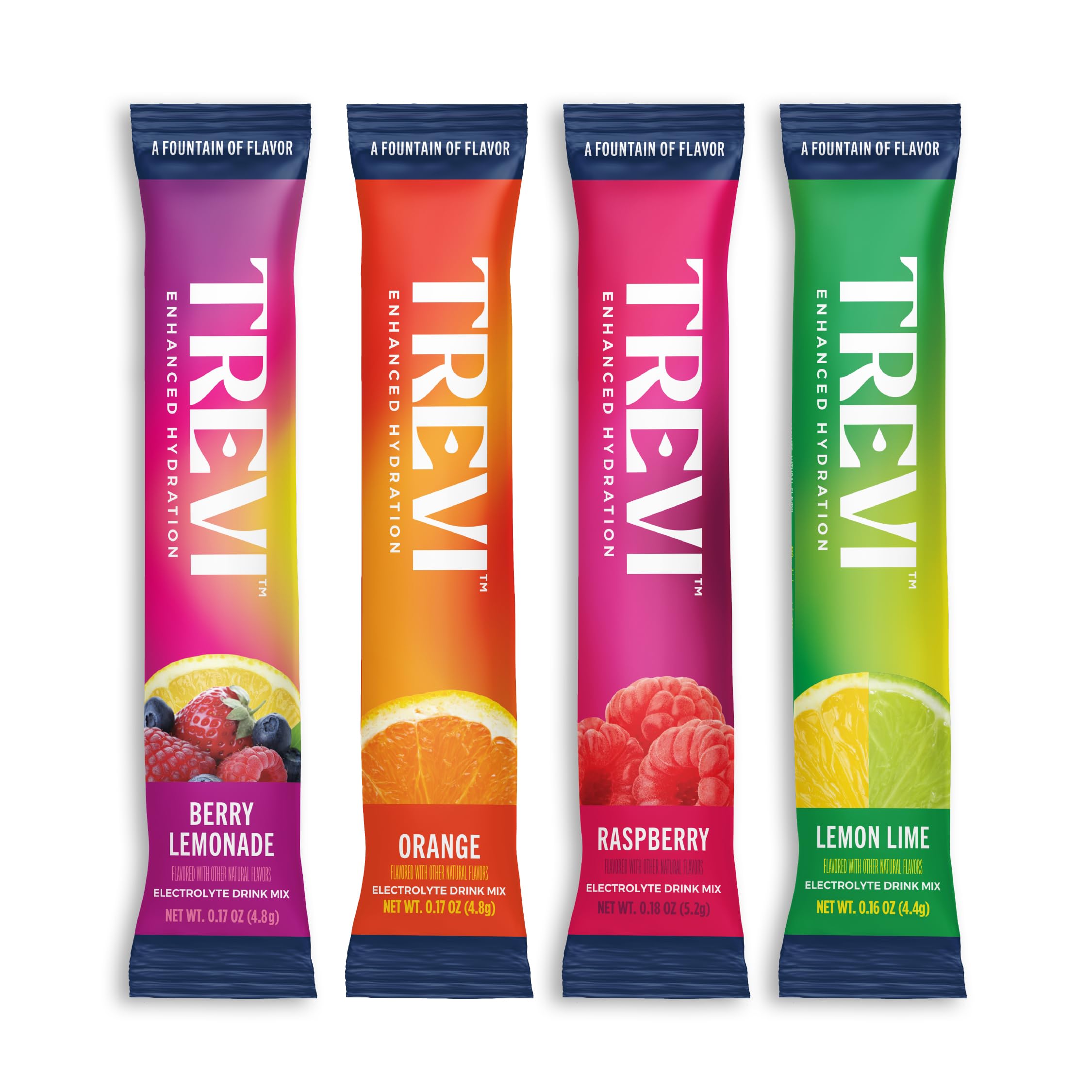 TREVI electrolitos sin azucar; sabor Frambuesa Limonada para hidratación sabrosa