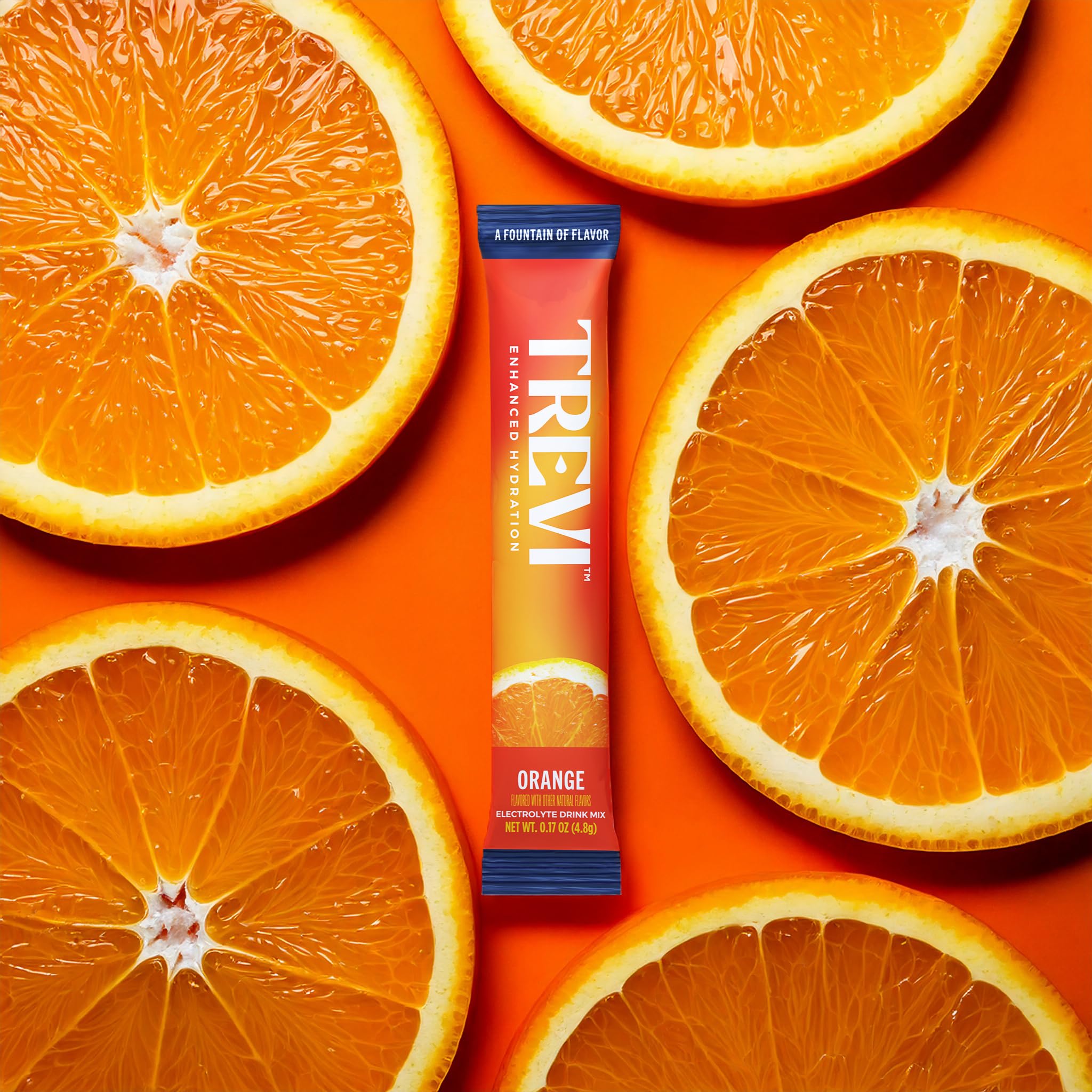 TREVI mezcla de hidratación sin azúcar, sabor naranja, energía sostenida