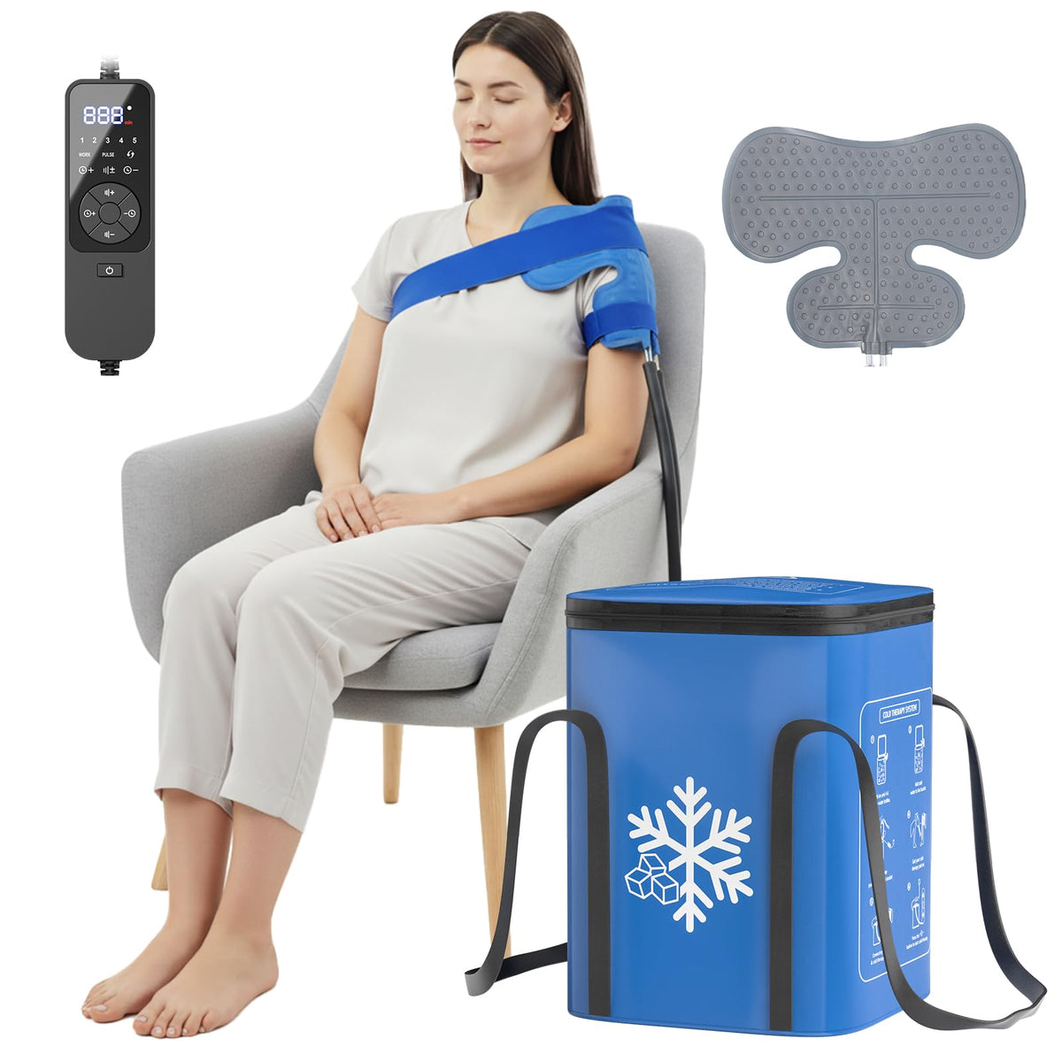 Trewf máquina de terapia de hielo para hombro con alivio dirigido durante la recuperación