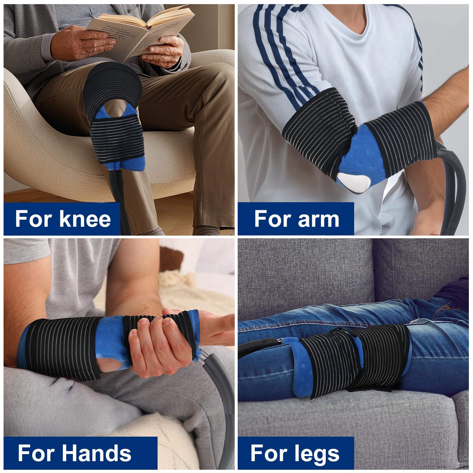 Terapia fría en casa con Trewf, uso cómodo y manejable.