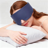 Tri-tra mascarilla para dormir con velcro silencioso para vuelos tranquilos.