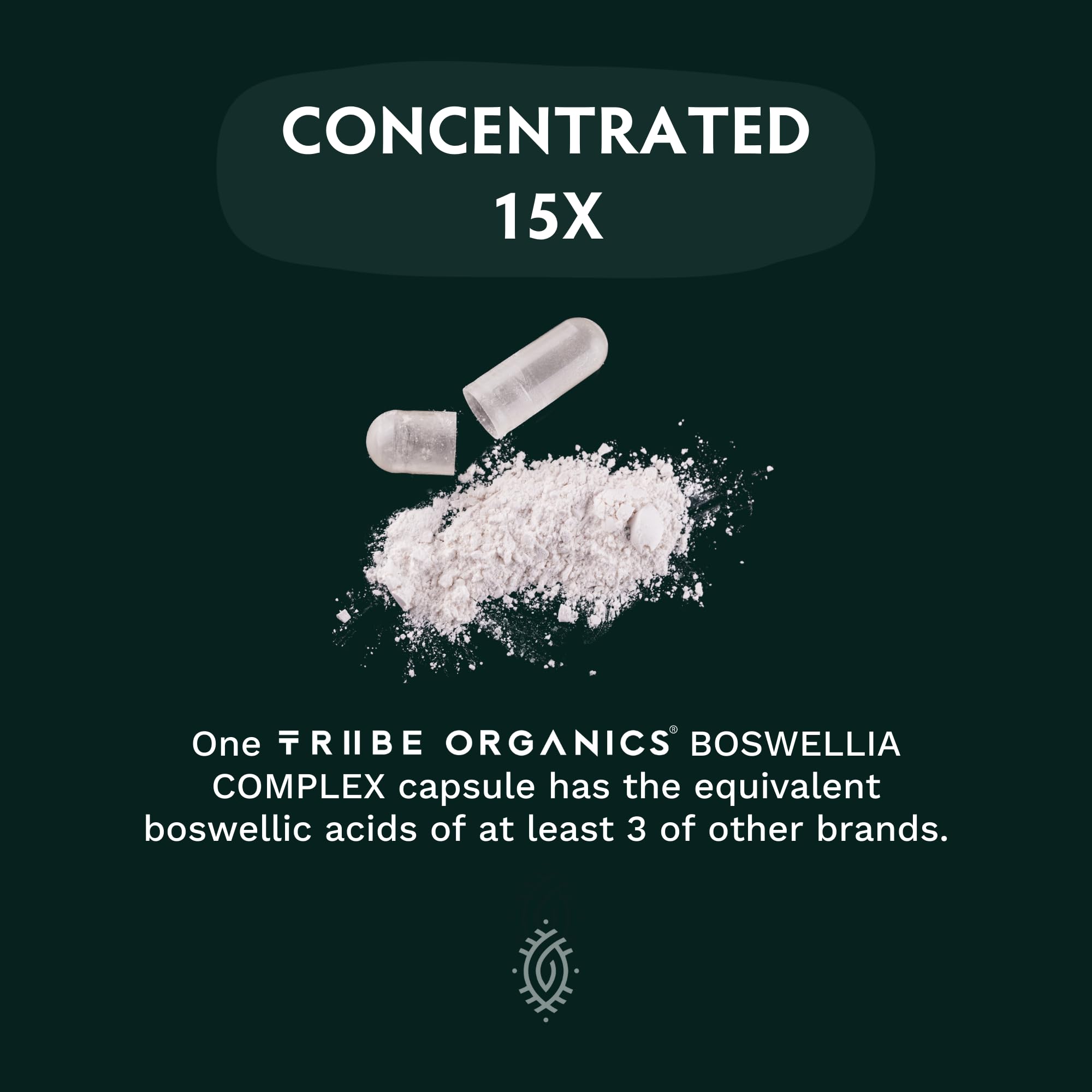 Empaque sostenible de TRIBE ORGANICS Boswellia Serrata y compromiso ambiental.