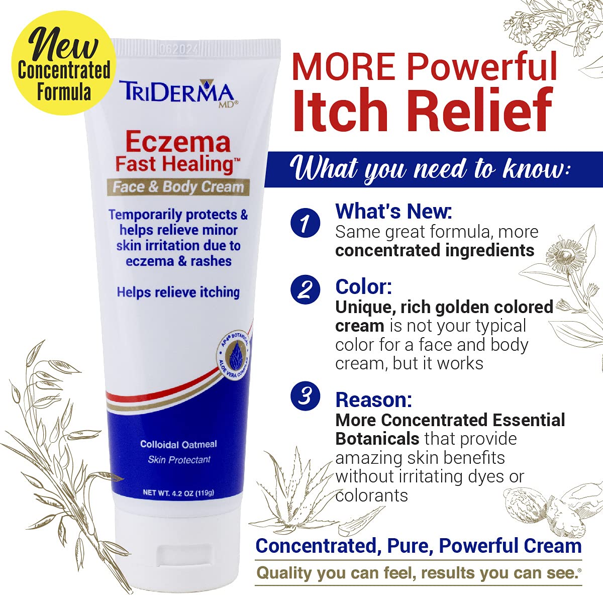 TriDerma crema para dermatitis atópica textura cremosa facilita la aplicación diaria