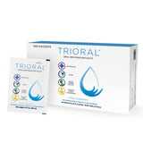 TRIORAL polvo electrolitos en sobre individual para hidratación rápida durante entrenamientos.