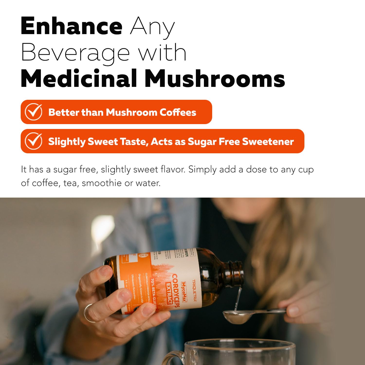 Triquetra Health cordyceps energia rendimiento, complemento para días activos