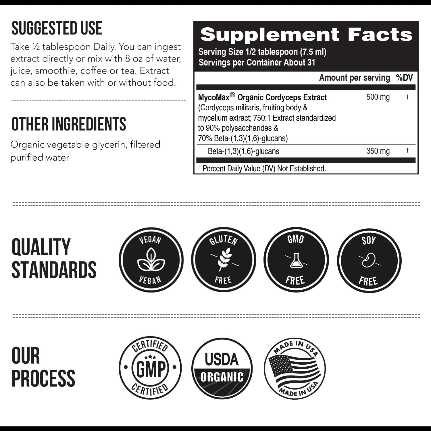 Triquetra Health cordyceps extracción ultrasónica, método limpio y potente
