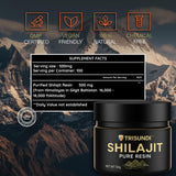 Frasco de Trisundi Shilajit Himalaya sin aditivos para uso natural.