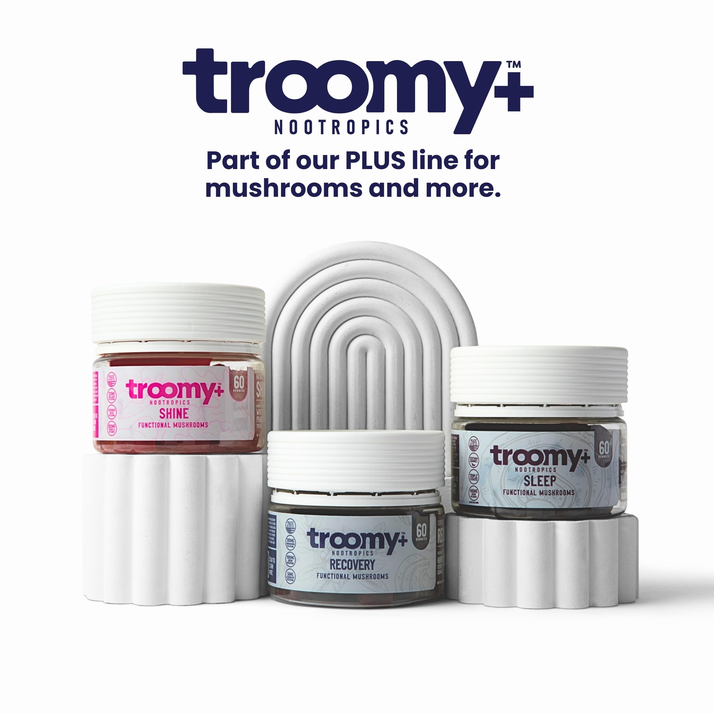 Troomy Recovery Gummies hecho en Estados Unidos, altos estándares de calidad