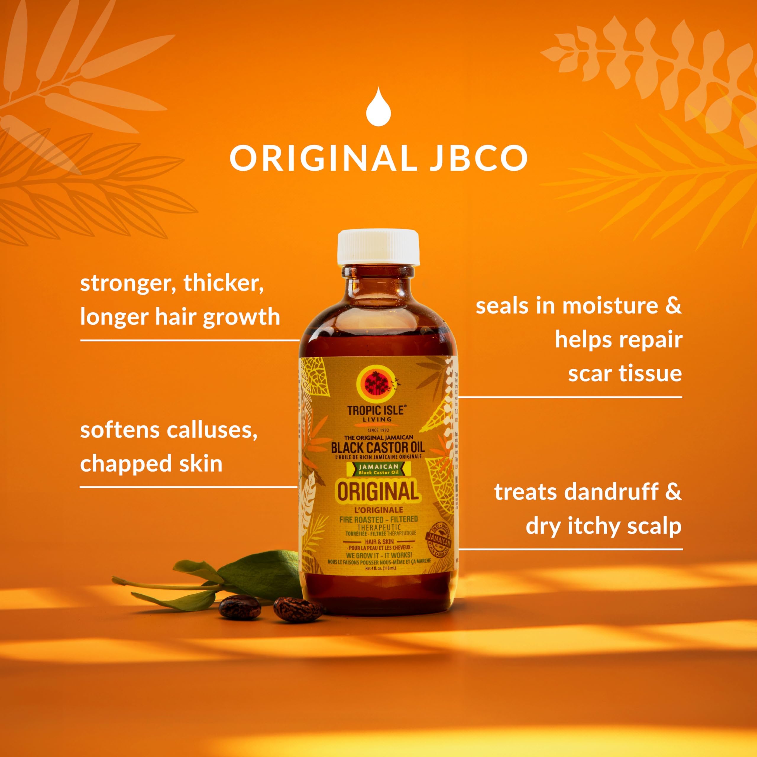 Aplicación del aceite en el cabello para nutrición suave del cuero cabelludo.