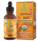 Tropical Oasis Drops — botella-vertido, dosis diaria fácil para niños