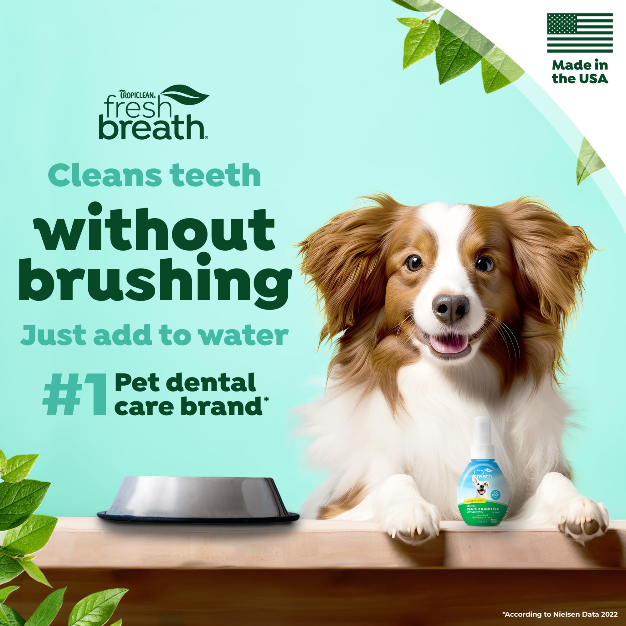 TropiClean sin cepillado para perros: uso diario para un aliento más agradable.