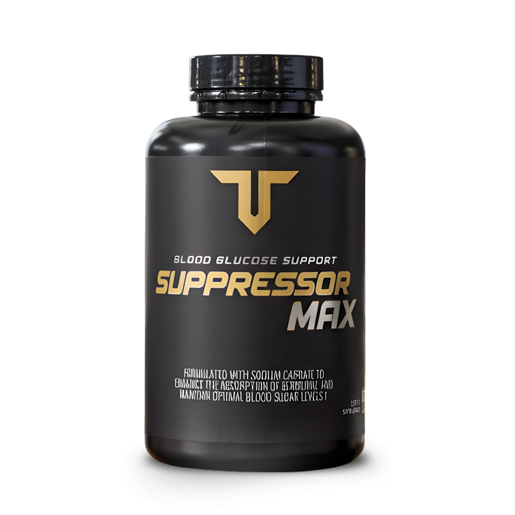 Troponin Suppressor Max GDA: botella de cápsulas, pensado para apoyo durante entrenamientos.