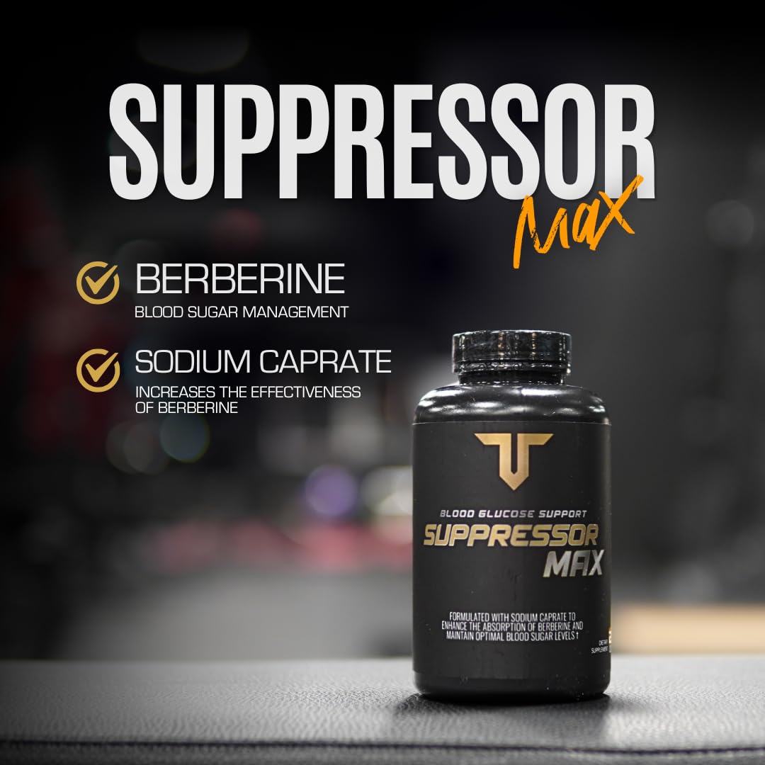 Troponin Suppressor Max GDA: empaque plano para revisión rápida de la información.