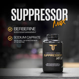 Troponin Suppressor Max GDA: empaque plano para revisión rápida de la información.