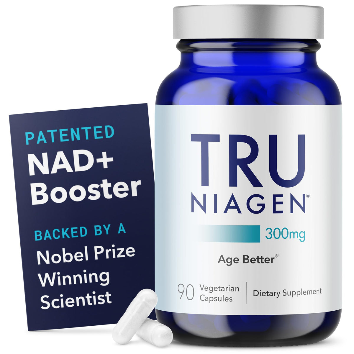 TRU NIAGEN botella 300 mg, apoyo a la energía celular diaria.
