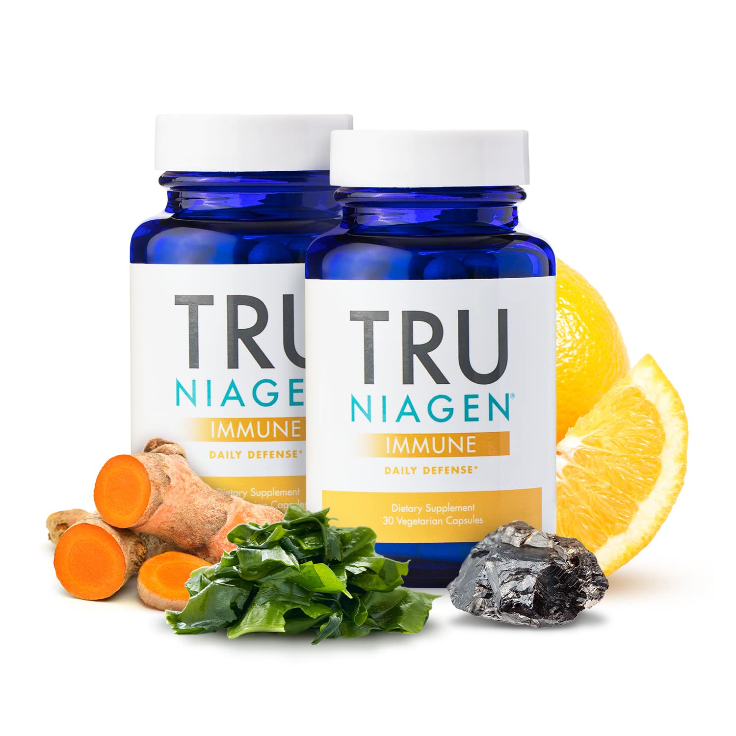 TRU NIAGEN Immune: botella visible para apoyo diario de la energía celular