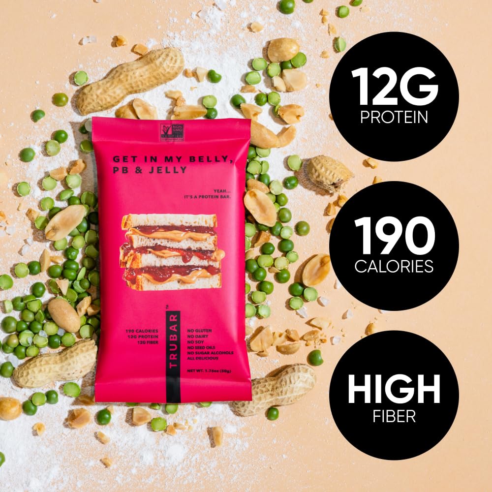 TRUBAR barra proteína vegana, sin gluten para dietas específicas