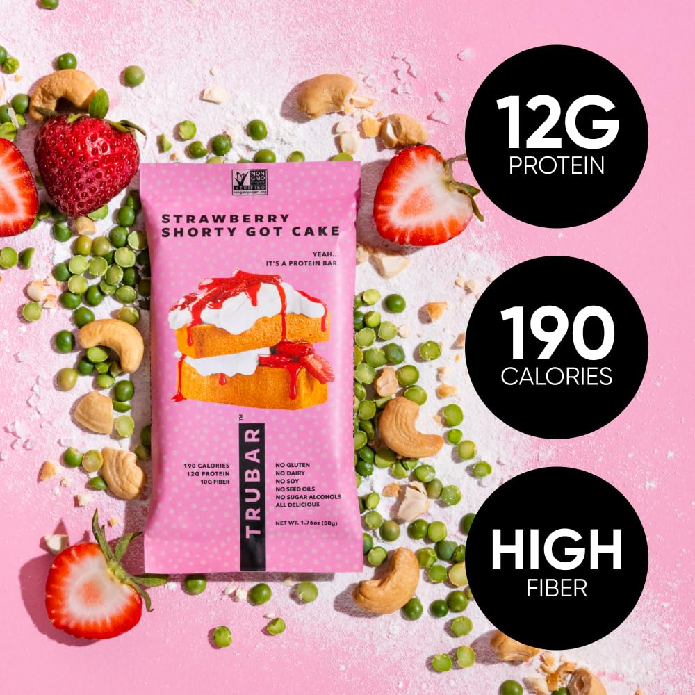 Barras TRUBAR textura suave, conveniente snack proteico para llevar.
