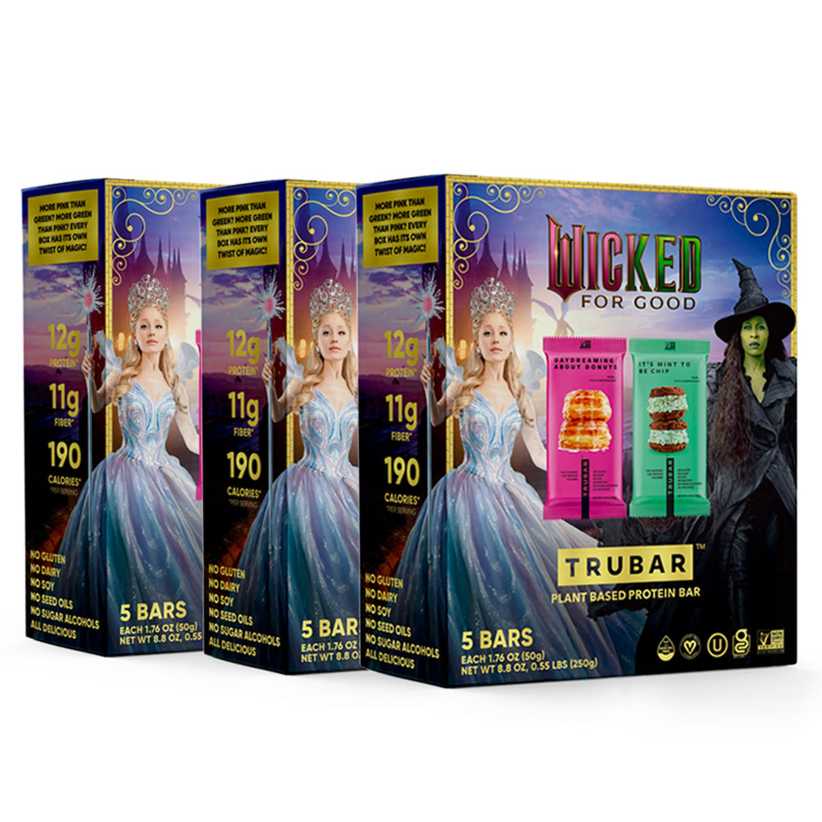 TRUBAR Wicked barra menta con chispas, snack refrescante para empezar el día.