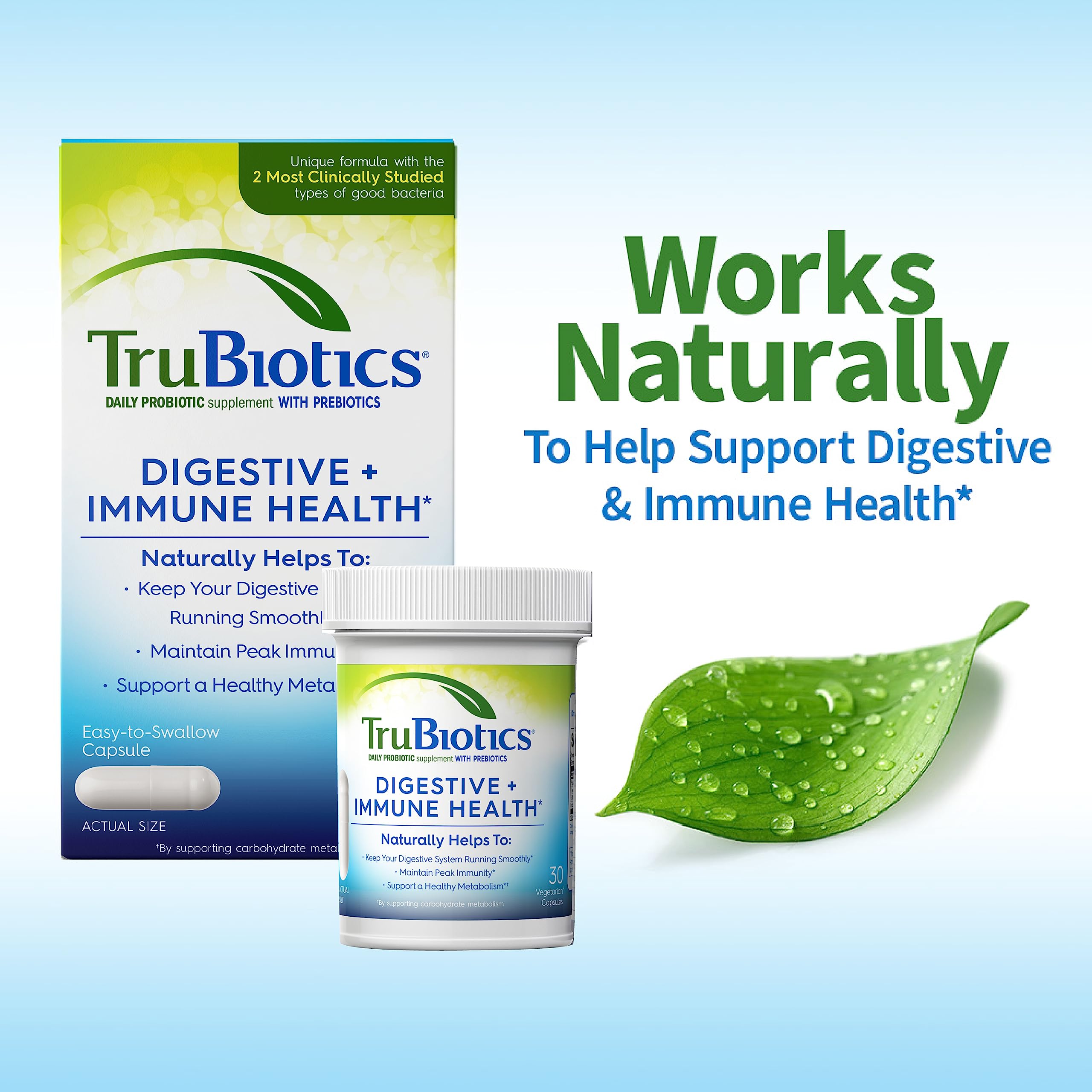 TruBiotics: botella de cápsulas para uso diario