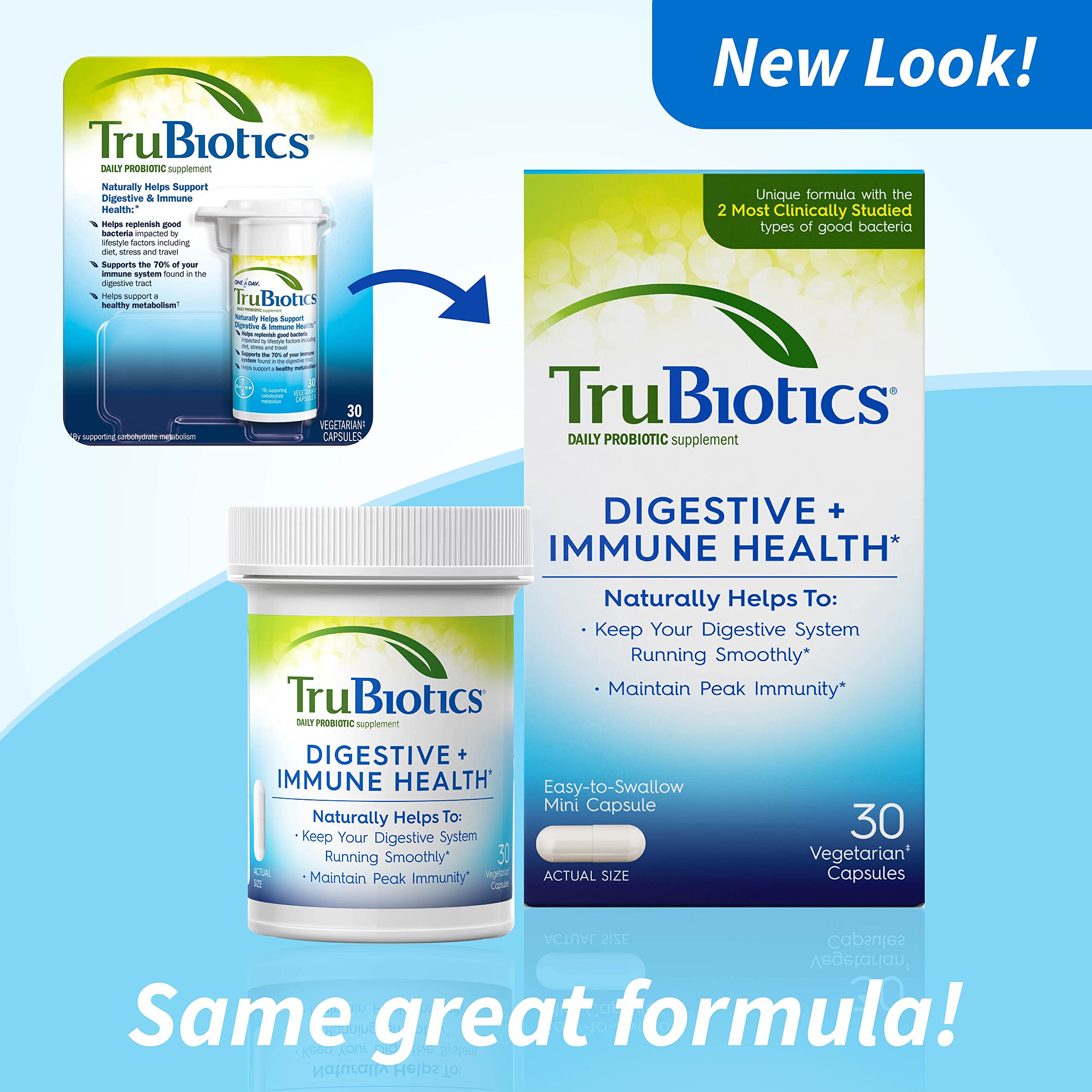 TruBiotics, probióticos que apoyan defensas naturales.
